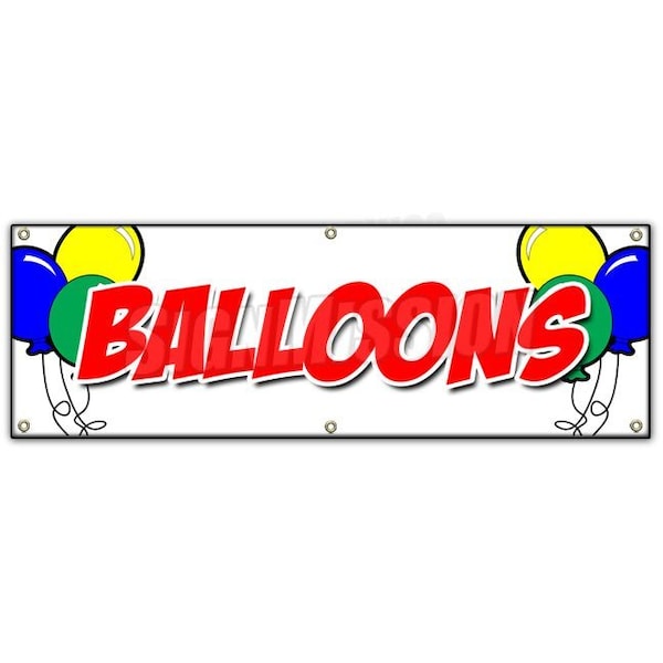 Signmission BALLOONS BANNER SIGN helium party birthday foil latex animals clown air B-72 Balloons - main